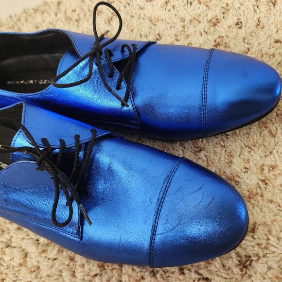 Kurt Geiger shoes sz 41 men\'s blue oxfords NEW 8.5